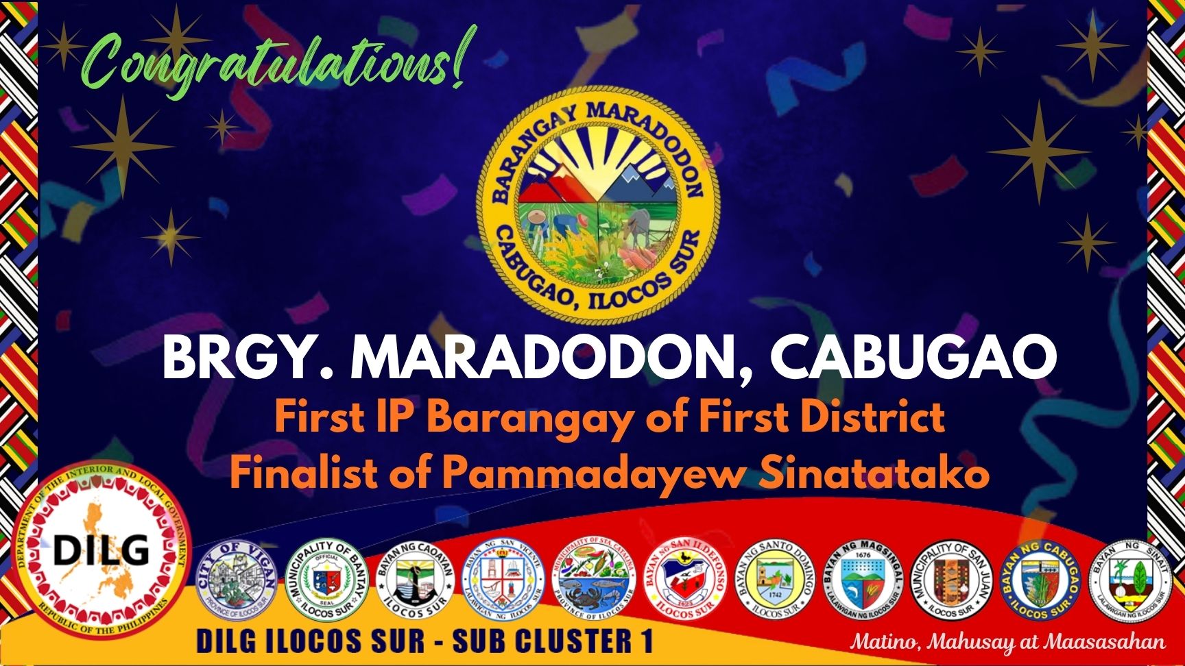 Barangay Maradodn - 1st IP Barangay in First Distict