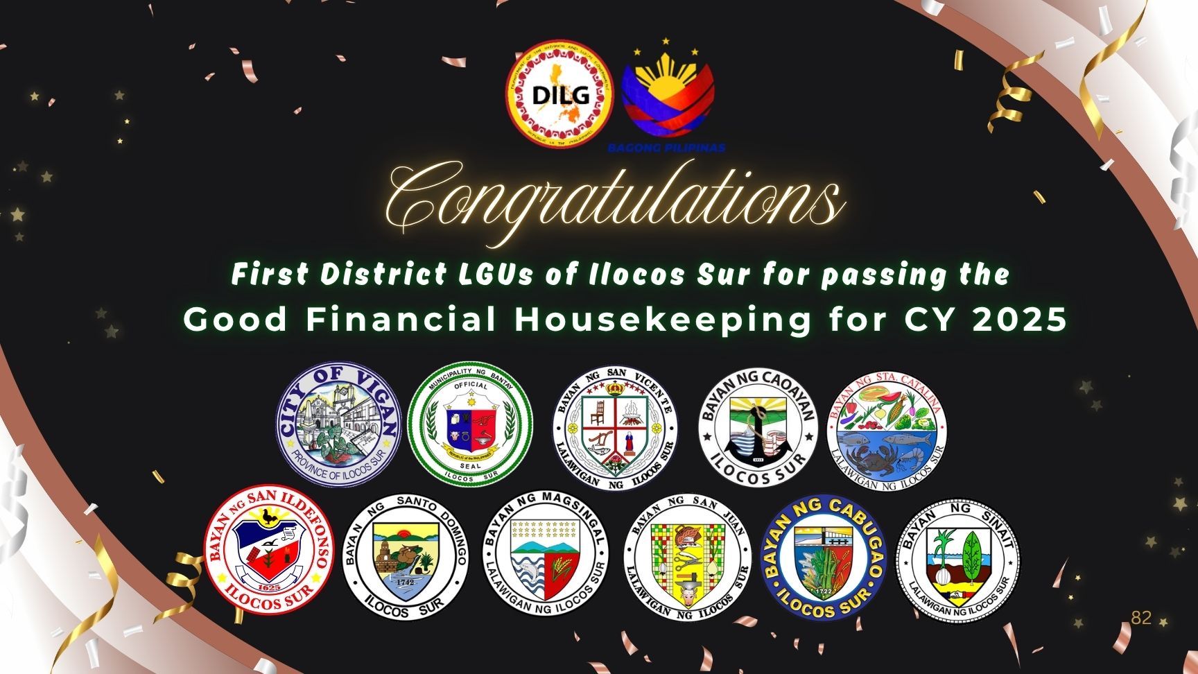 𝐂𝐎𝐍𝐆𝐑𝐀𝐓𝐔𝐋𝐀𝐓𝐈𝐎𝐍𝐒 𝐭𝐨 𝐀𝐥𝐥 𝐋𝐆𝐔𝐬 𝐨𝐟 𝐅𝐢𝐫𝐬𝐭 𝐃𝐢𝐬𝐭𝐫𝐢𝐜𝐭 𝐨𝐟 𝐈𝐥𝐨𝐜𝐨𝐬 𝐒𝐮𝐫 𝐟𝐨𝐫 𝐩𝐚𝐬𝐬𝐢𝐧𝐠 𝐭𝐡𝐞 𝐆𝐨𝐨𝐝 𝐅𝐢𝐧𝐚𝐧𝐜𝐢𝐚𝐥 𝐇𝐨𝐮𝐬𝐞𝐤𝐞𝐞𝐩𝐢𝐧𝐠  𝐟𝐨𝐫 𝐂𝐘 𝟐𝟎𝟐𝟓